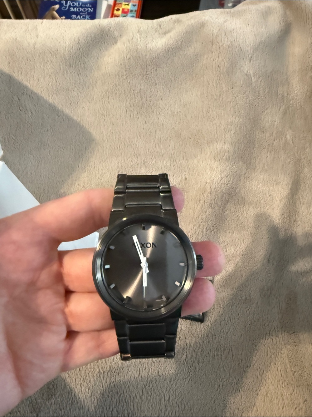 Nixon Black Stainless Steel Minimalist Men's Watch
